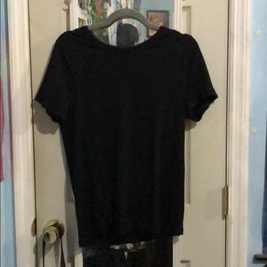 Black stretchy t shirt